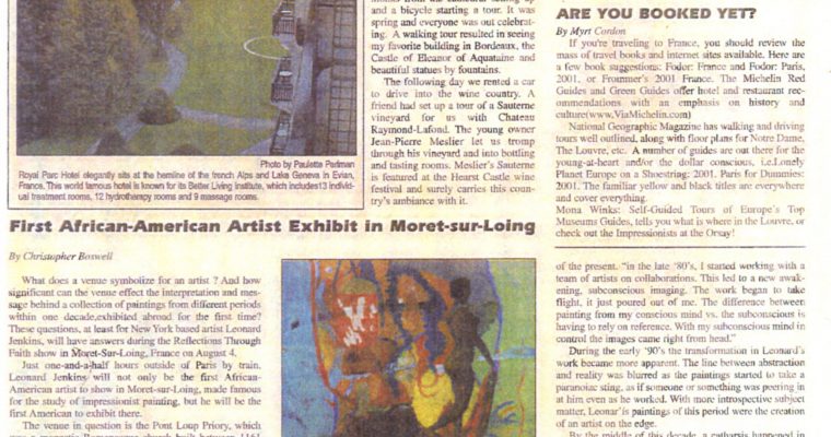First African-American Artist Exhibit in Moret-sur-Loing